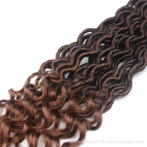 Julianna Goddess Faux Locs Curly Ends Crochet Braids Soft Faux Loc Crochet Braid Hair Wavy Prestretched Synthetic Braiding Hair